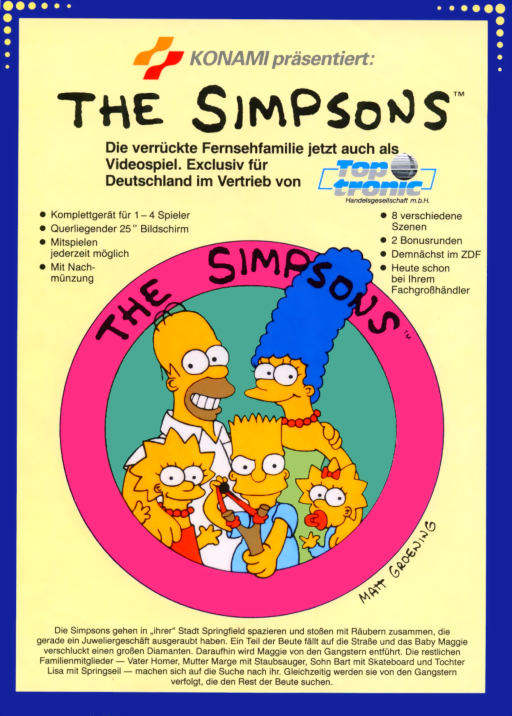 The Simpsons (2 Players alt) MAME2003Plus Game Cover